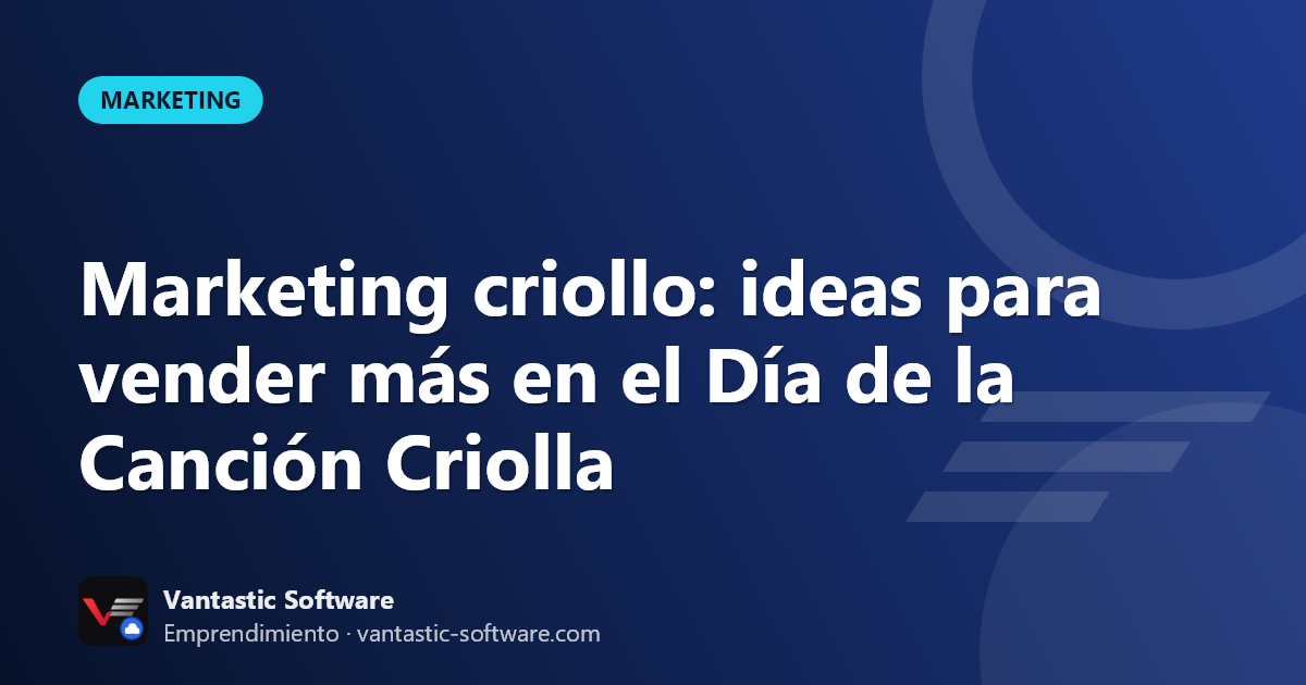 Portada: Dueño de una tienda peruana preparando una campaña de marketing para la Canción Criolla