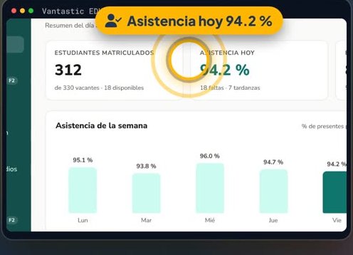 Pantalla de Vantastic EDU